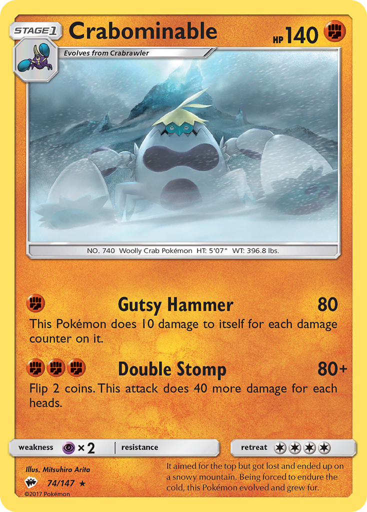 Crabominable — illustrated card