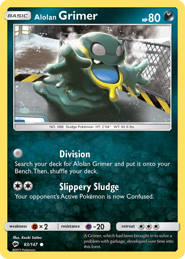 Alolan Grimer — illustrated card