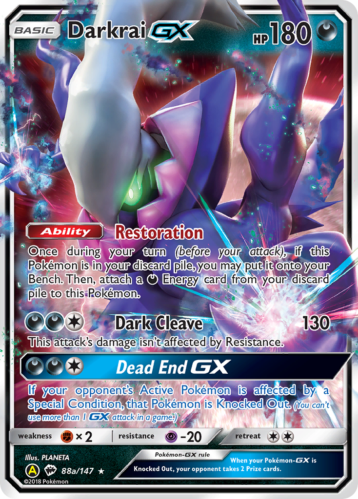 Darkrai-GX — illustrated card