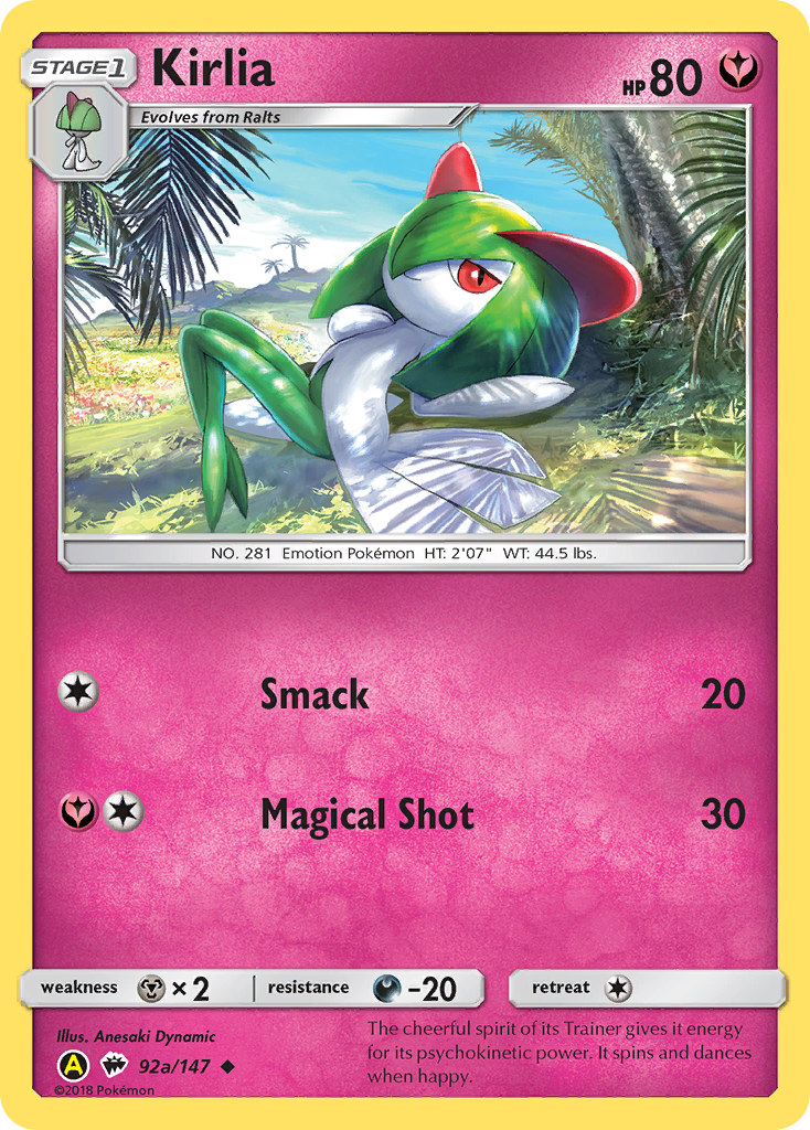 Kirlia — illustrated card