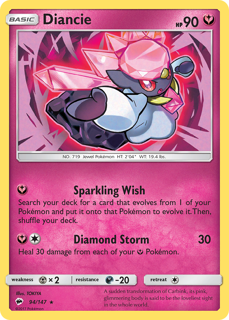 Diancie — illustrated card