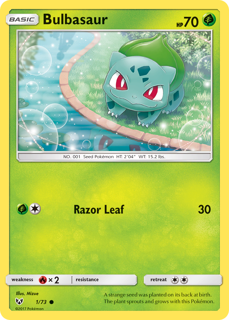 Bulbasaur — illustrated card