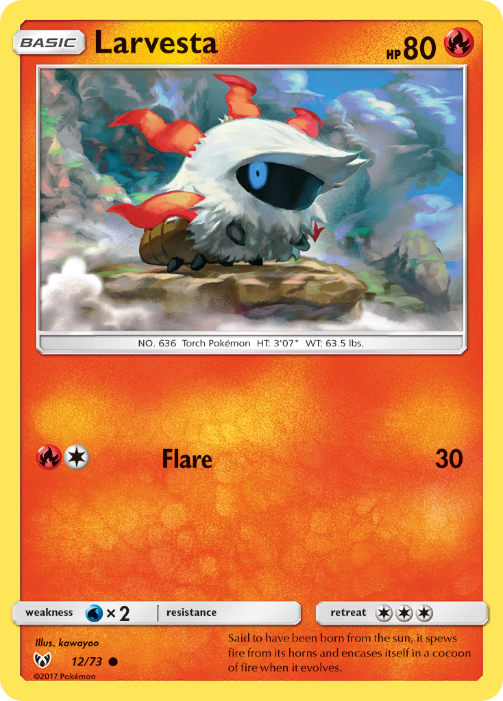 Larvesta — illustrated card