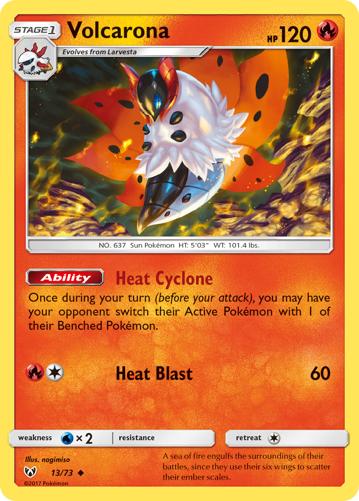 Volcarona — illustrated card