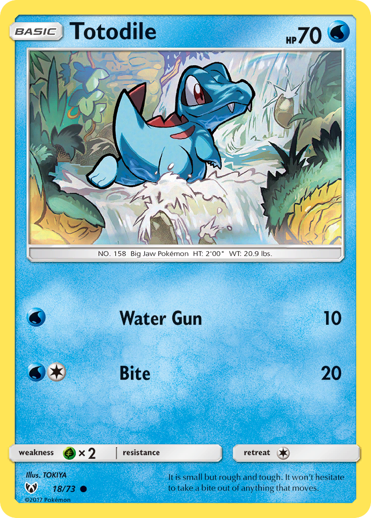 Totodile — illustrated card