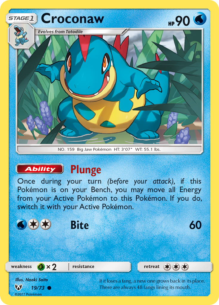 Croconaw — illustrated card