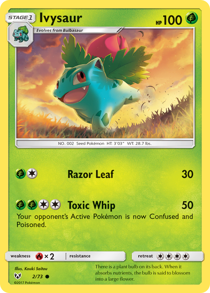 Ivysaur — illustrated card
