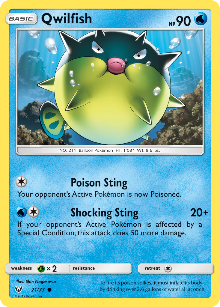 Qwilfish — illustrated card