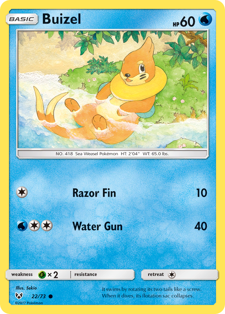 Buizel — illustrated card