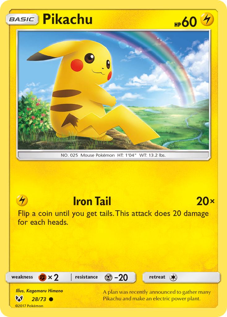 Pikachu — illustrated card