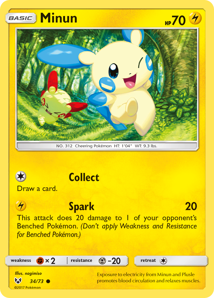 Minun — illustrated card