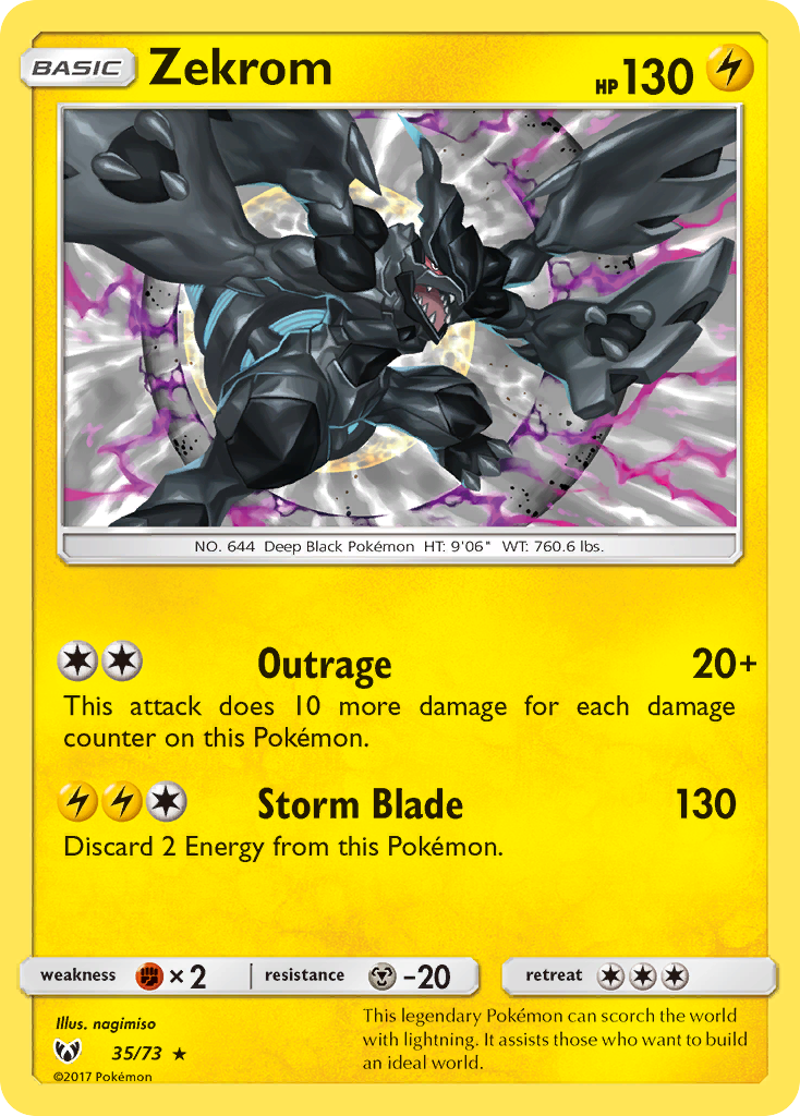 Zekrom — illustrated card