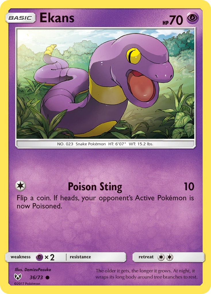 Ekans — illustrated card