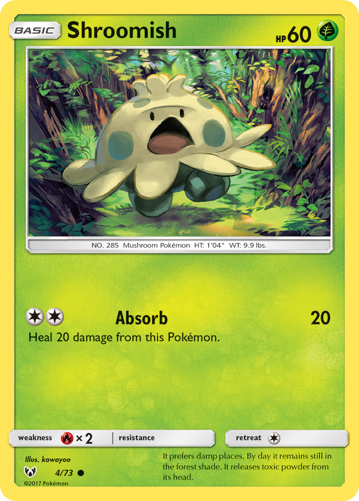 Shroomish — illustrated card