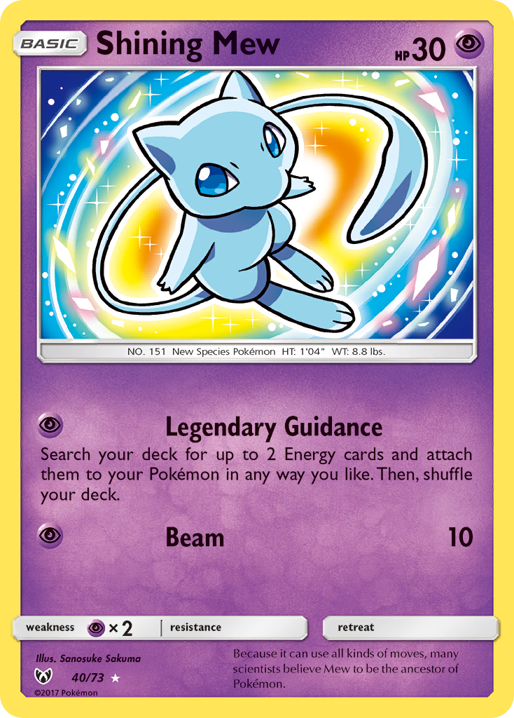 Shining Mew — illustrated card