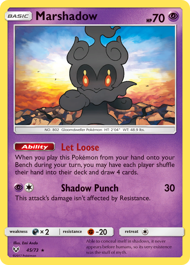 Marshadow — illustrated card