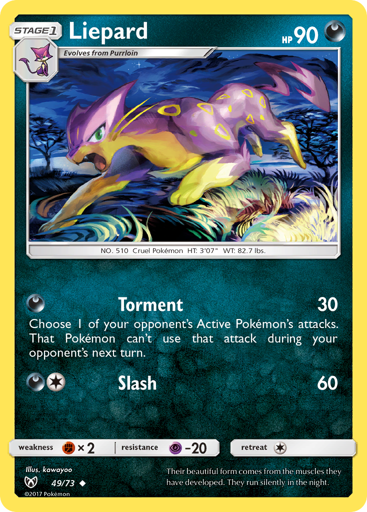 Liepard — illustrated card