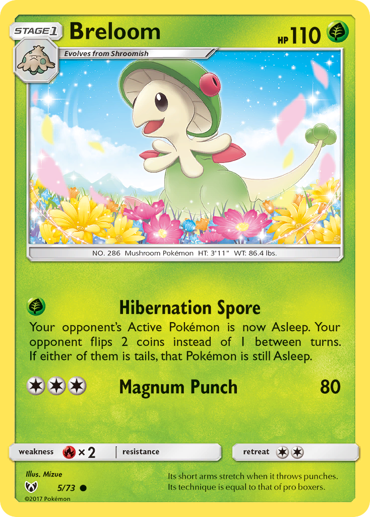 Breloom — illustrated card
