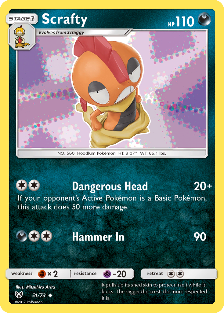 Scrafty — illustrated card