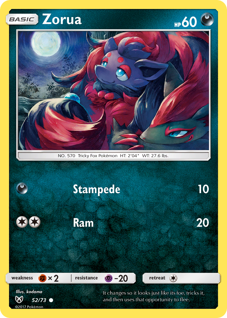 Zorua — illustrated card