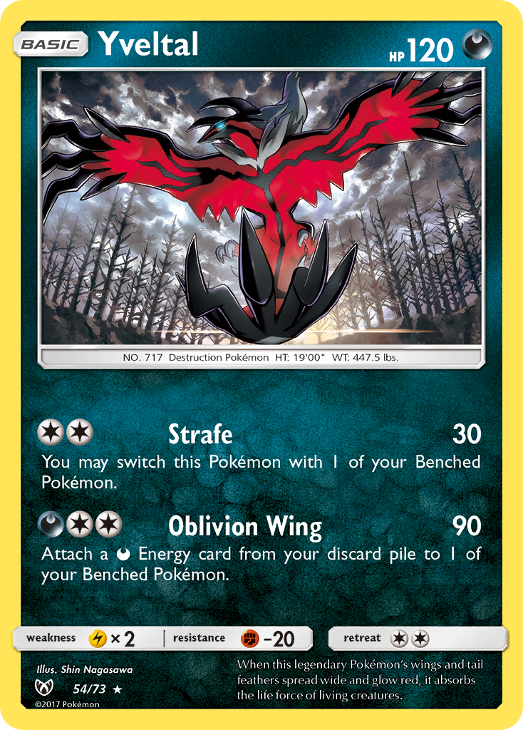 Yveltal — illustrated card