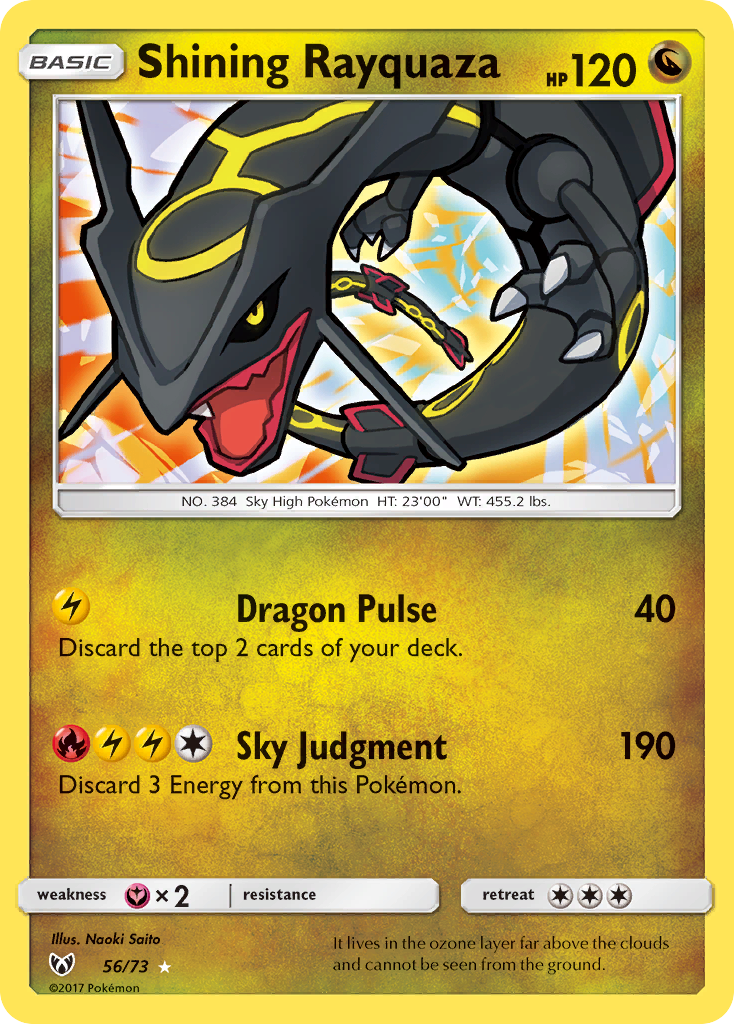 Shining Rayquaza — illustrated card