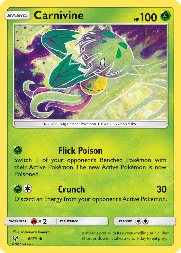 Carnivine — illustrated card