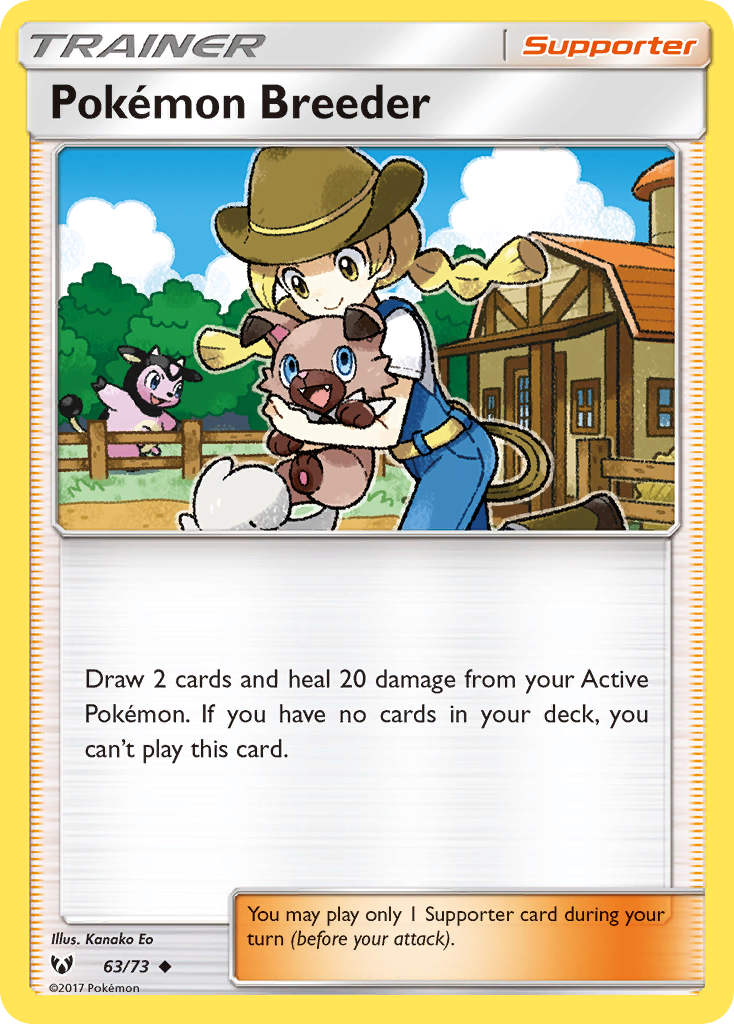 Pokémon Breeder — illustrated card