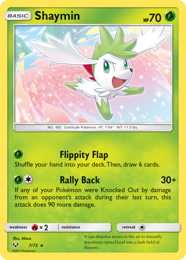 Shaymin — illustrated card