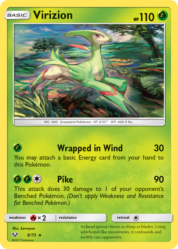 Virizion — illustrated card