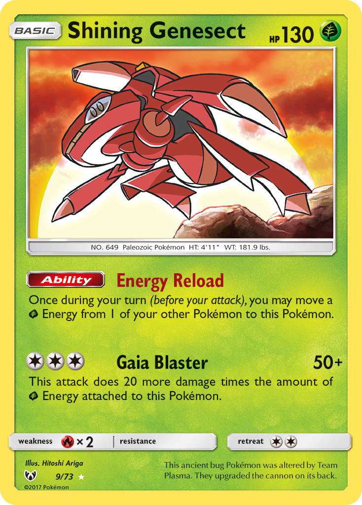 Shining Genesect — illustrated card