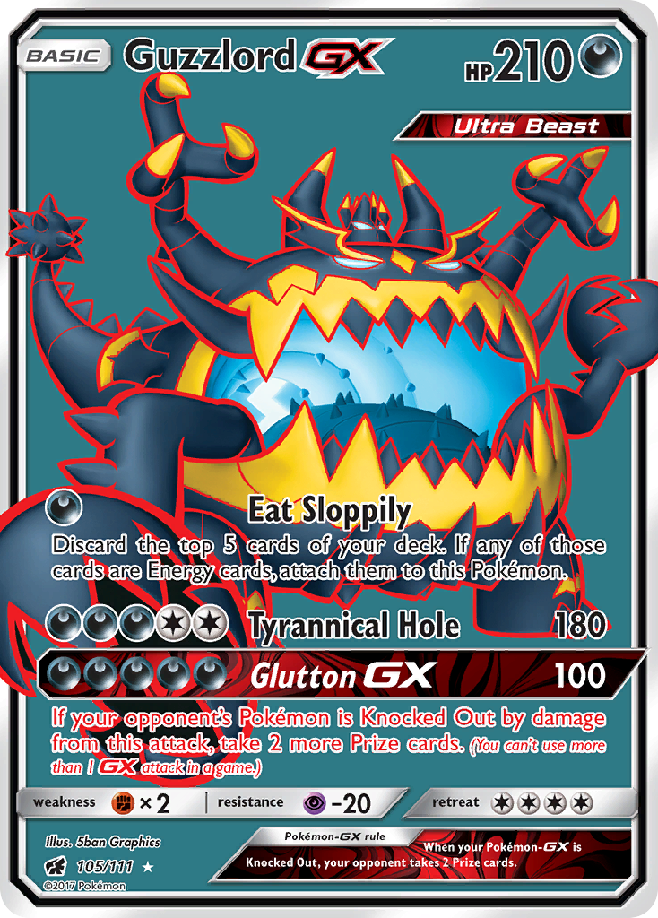 Guzzlord-GX — illustrated card