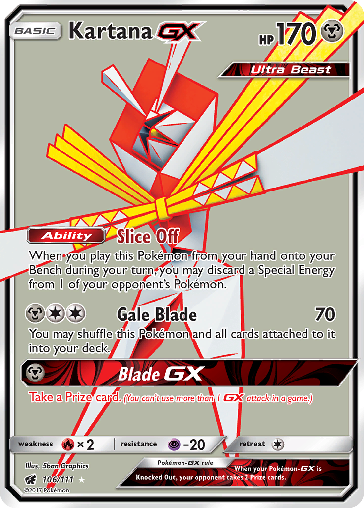 Kartana-GX — illustrated card
