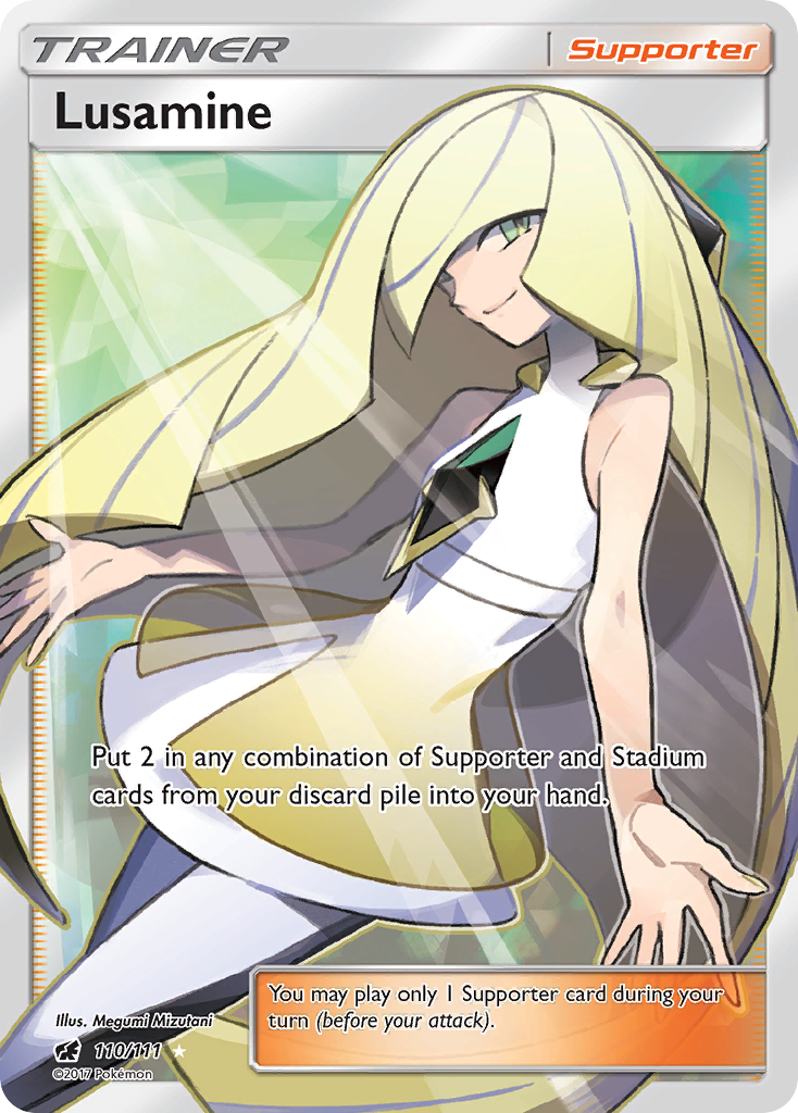 Lusamine — illustrated card