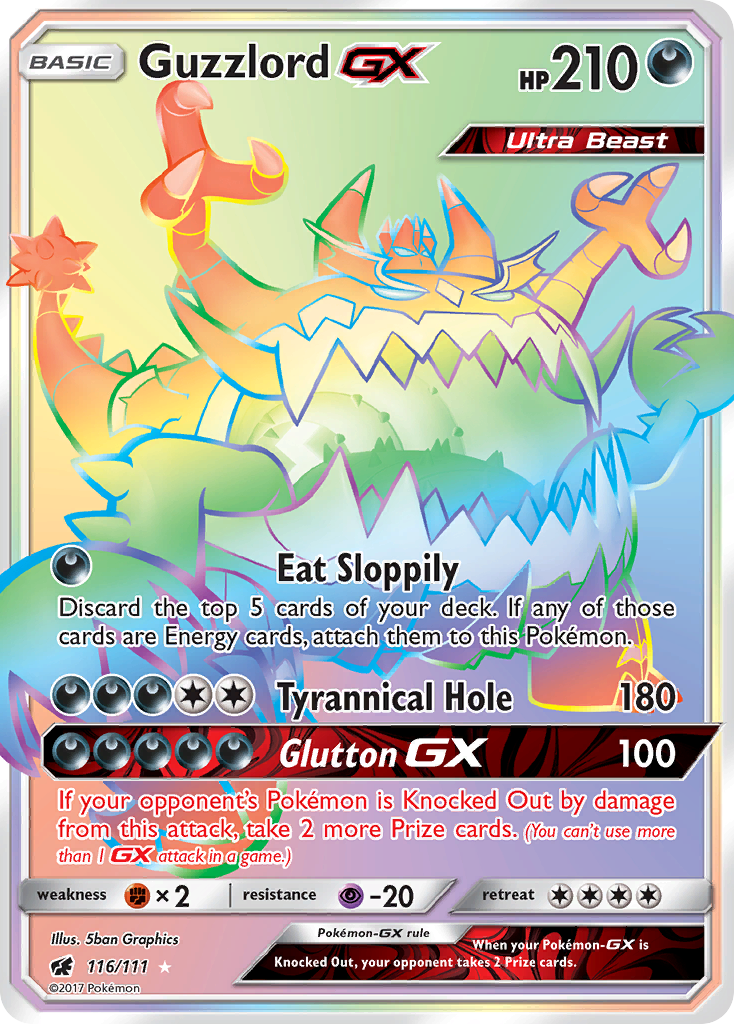 Guzzlord-GX — illustrated card