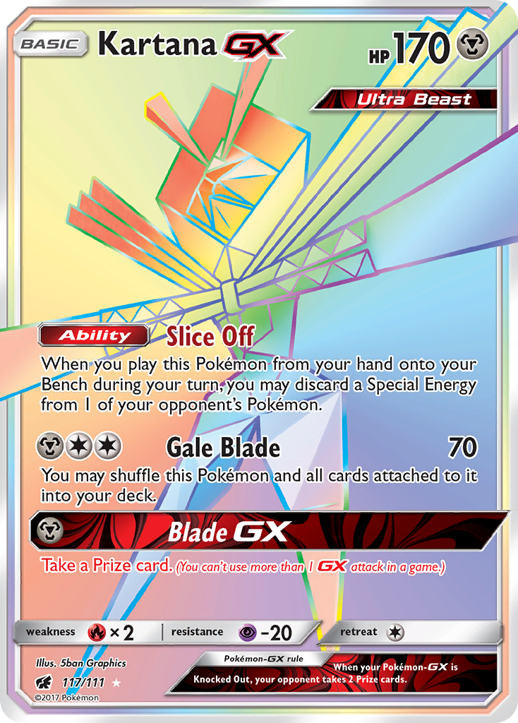 Kartana-GX — illustrated card