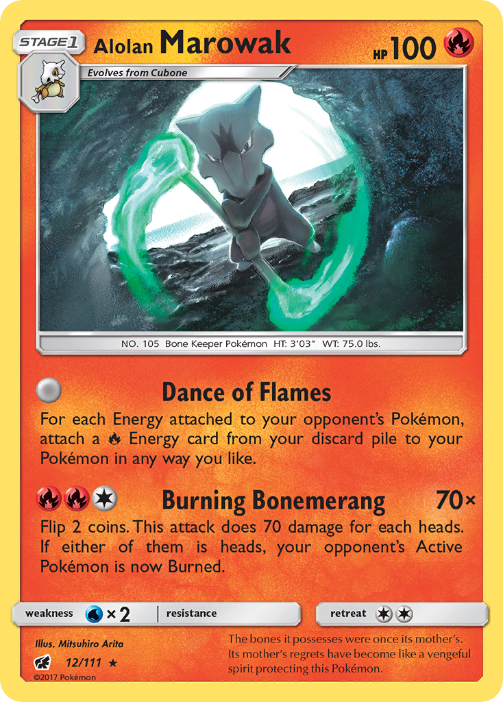 Alolan Marowak — illustrated card