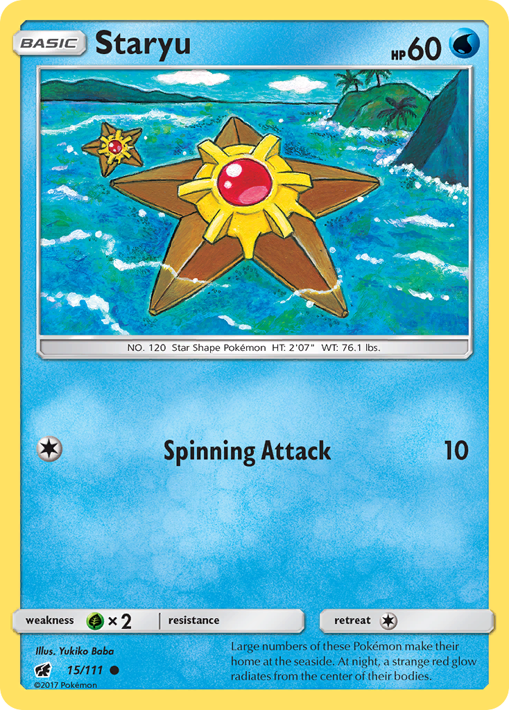 Staryu — illustrated card