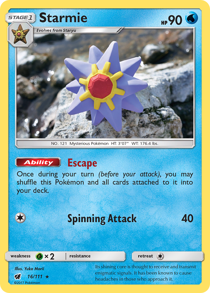 Starmie — illustrated card