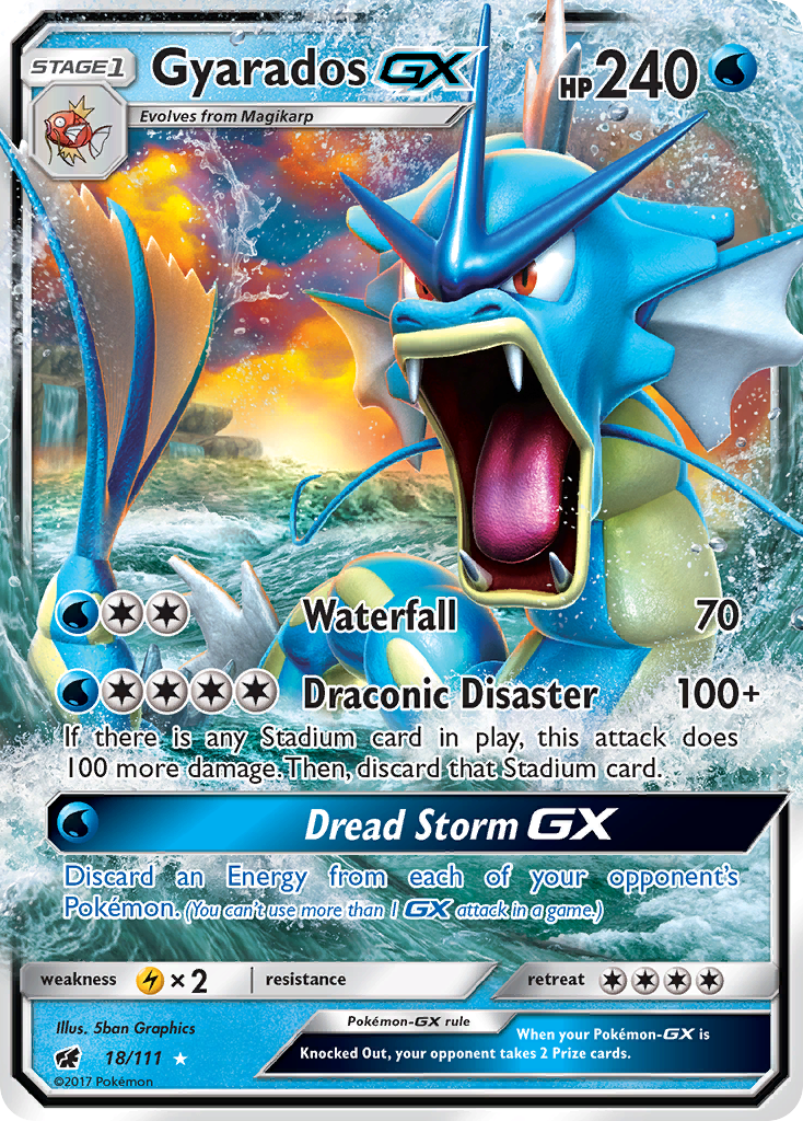 Gyarados-GX — illustrated card