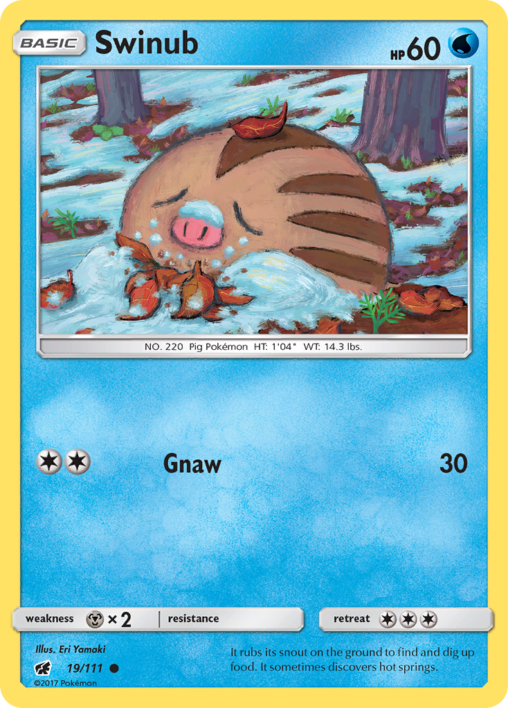 Swinub — illustrated card