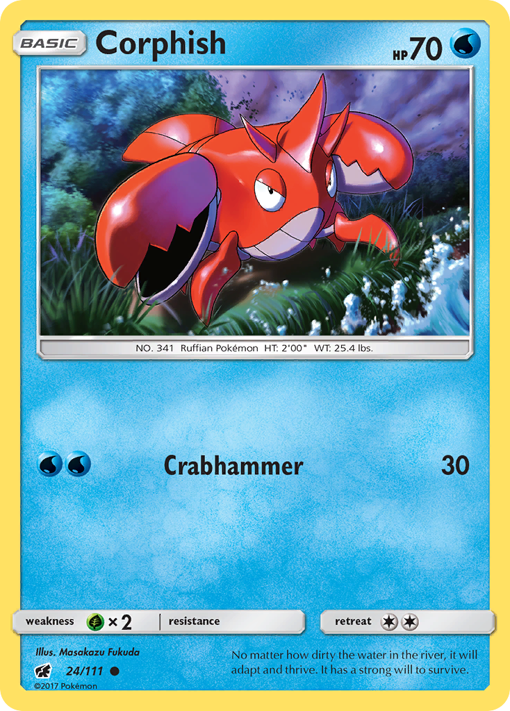 Corphish — illustrated card