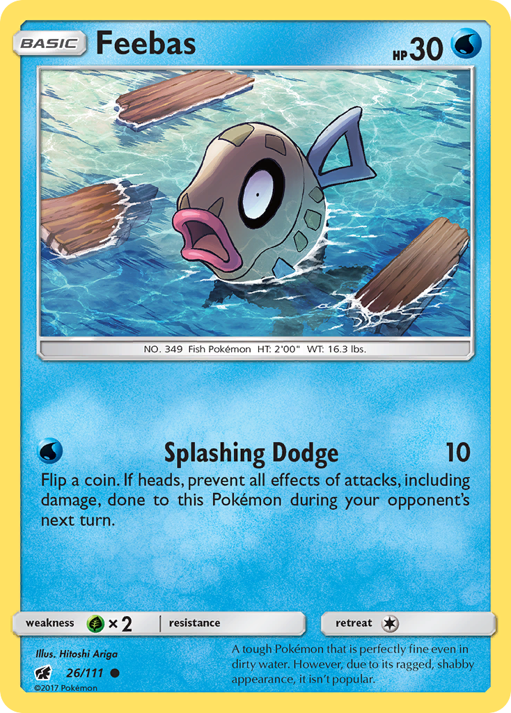 Feebas — illustrated card
