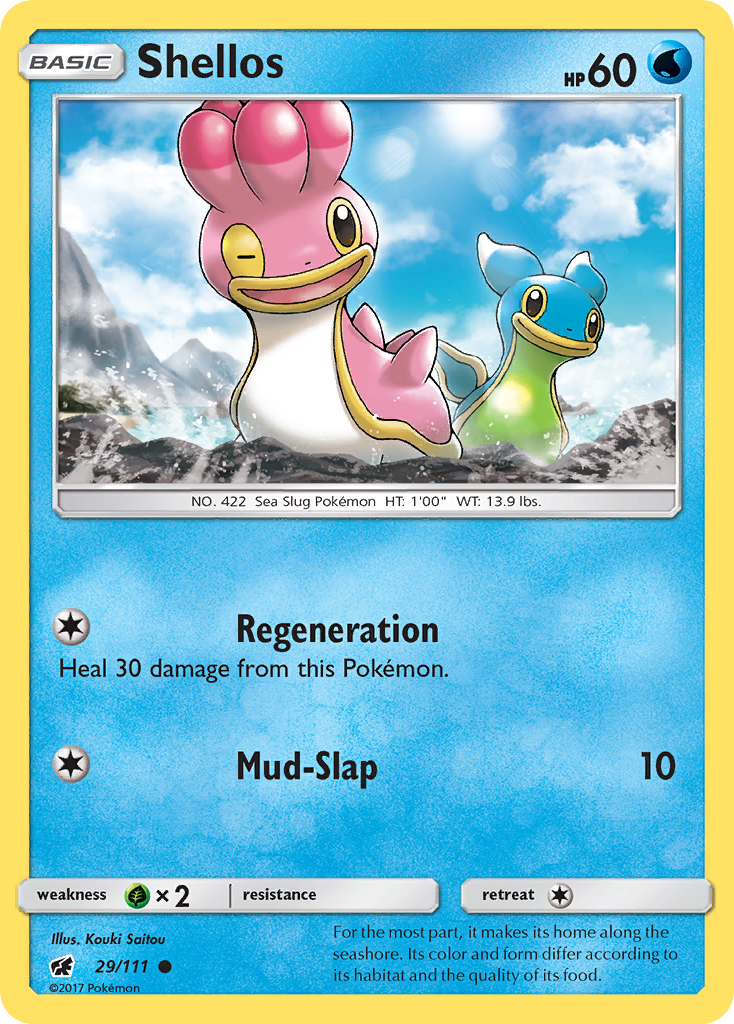 Shellos — illustrated card