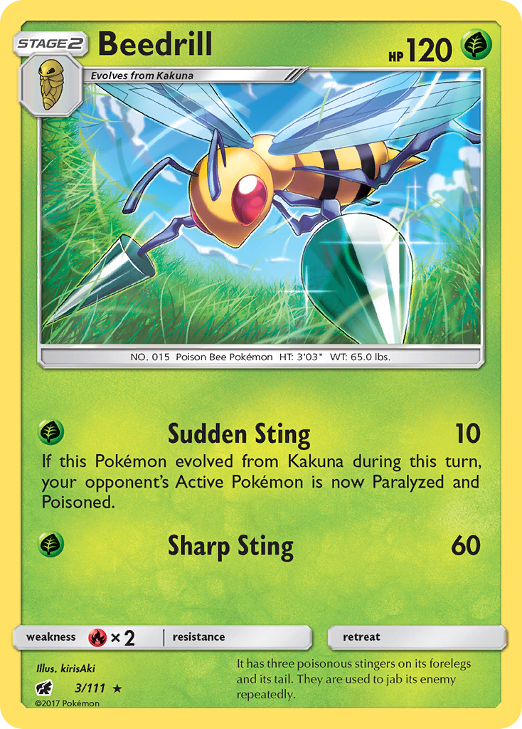 Beedrill — illustrated card