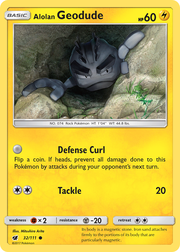 Alolan Geodude — illustrated card