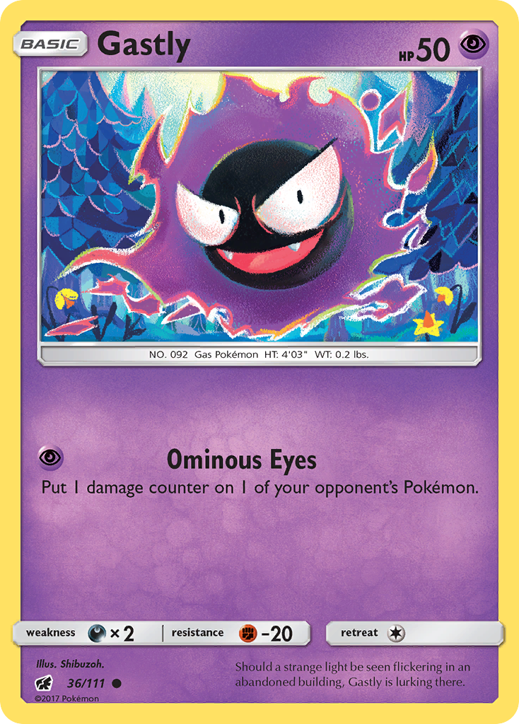 Gastly — illustrated card