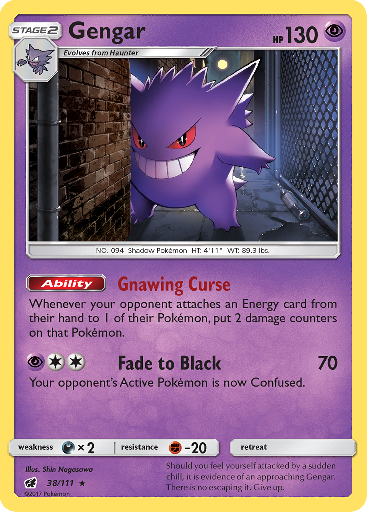Gengar — illustrated card