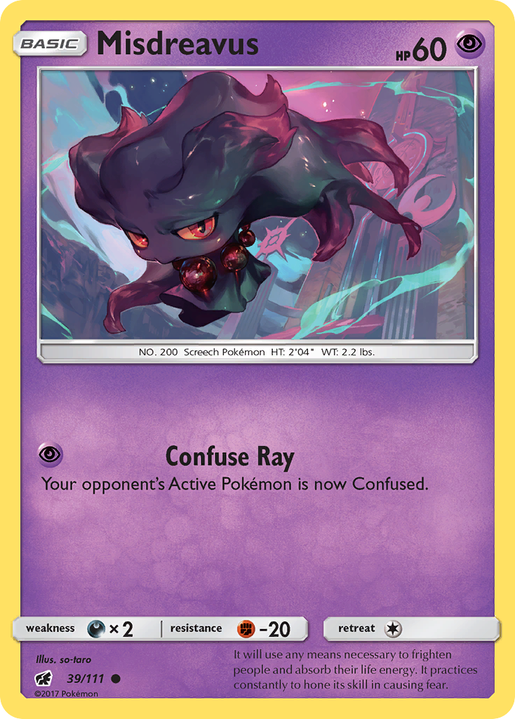 Misdreavus — illustrated card