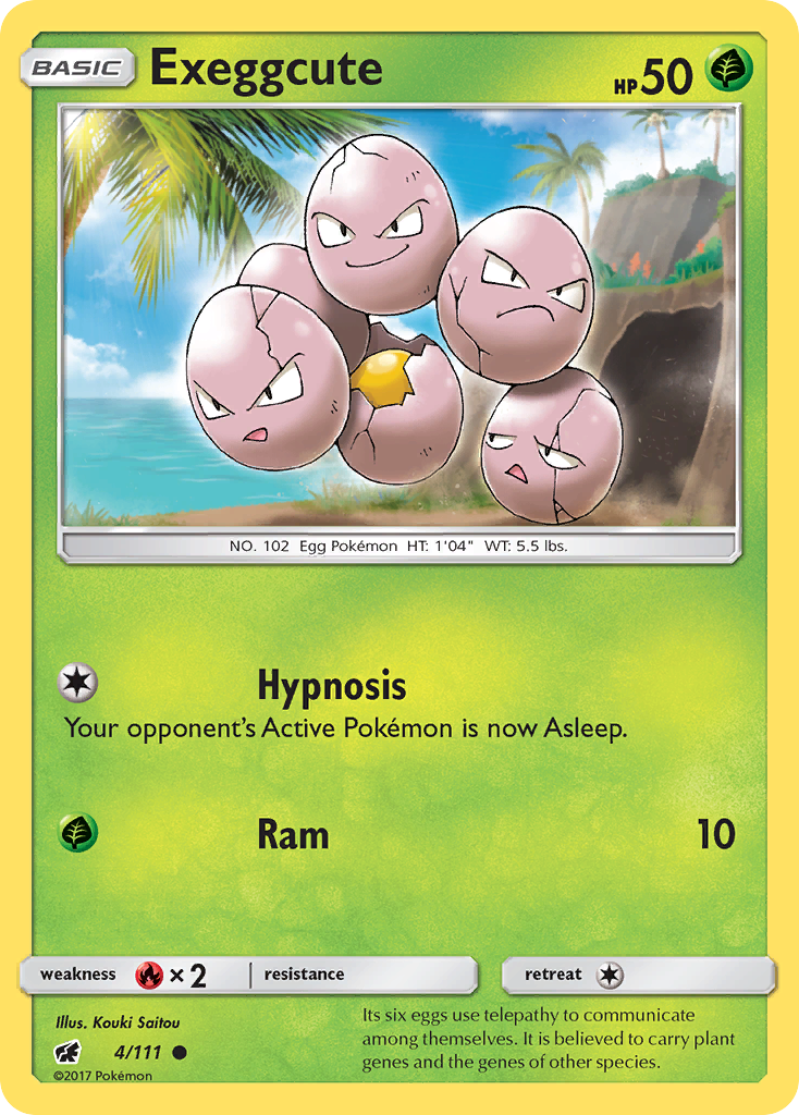 Exeggcute — illustrated card